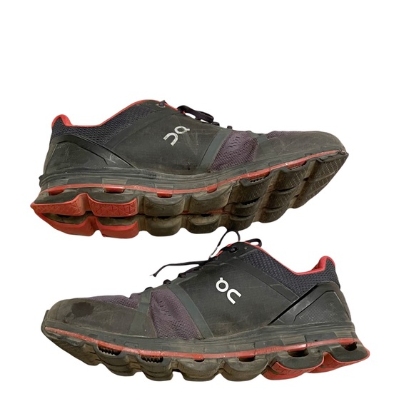On Cloud Men Cloudace Running Shoes Color Shadow/Rust - Picture 3 of 9